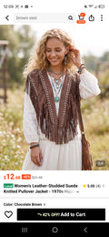 SUADE THROW ON VEST