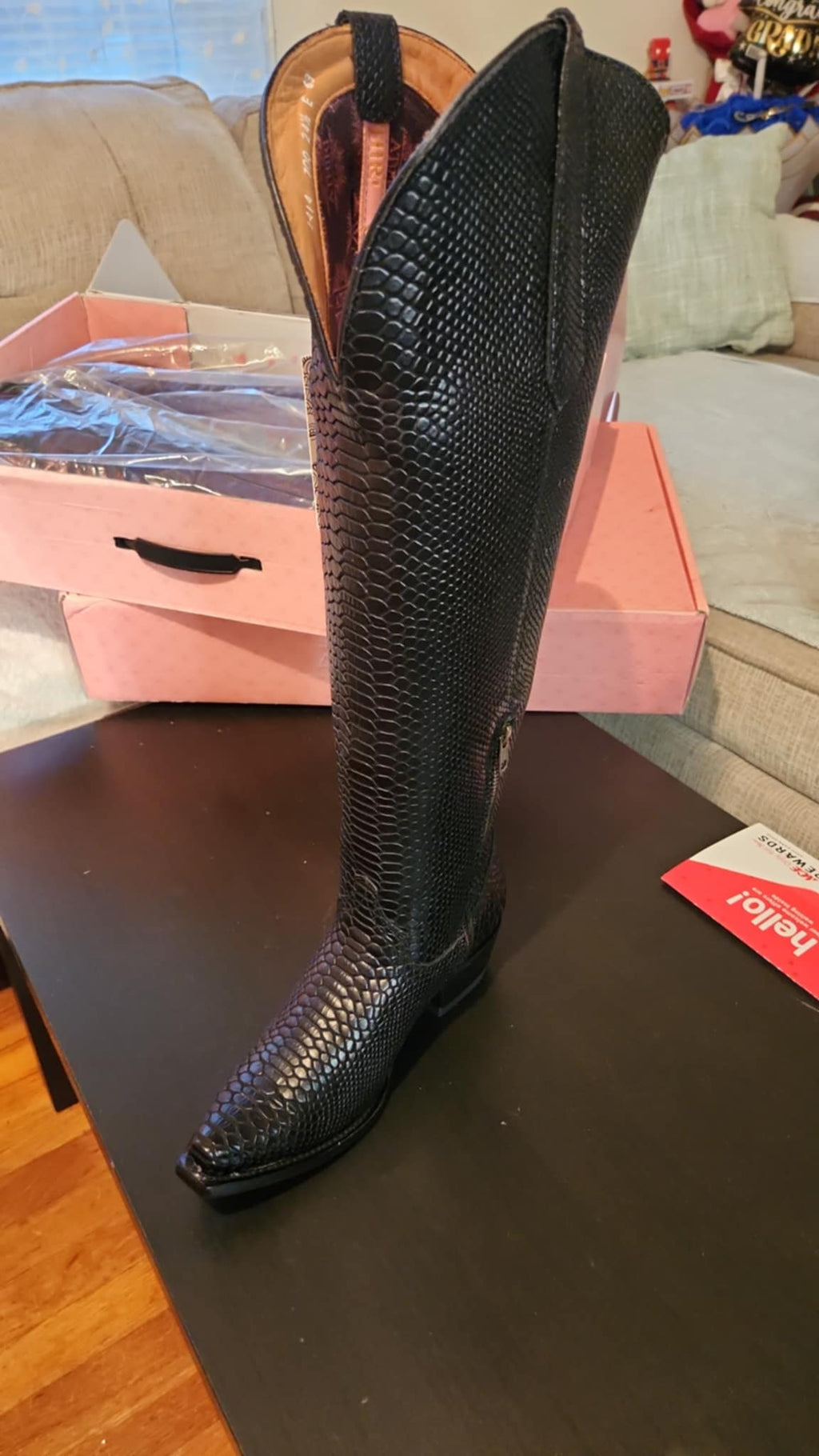Black Tall Mamba leather