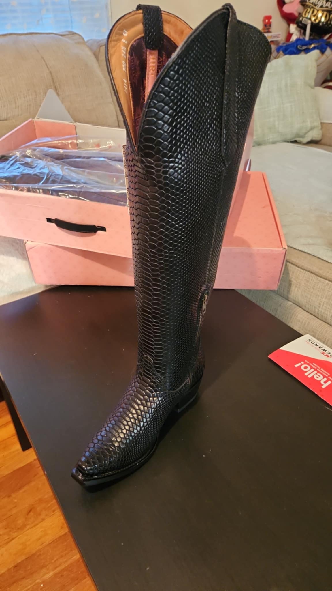 Black Tall Mamba leather