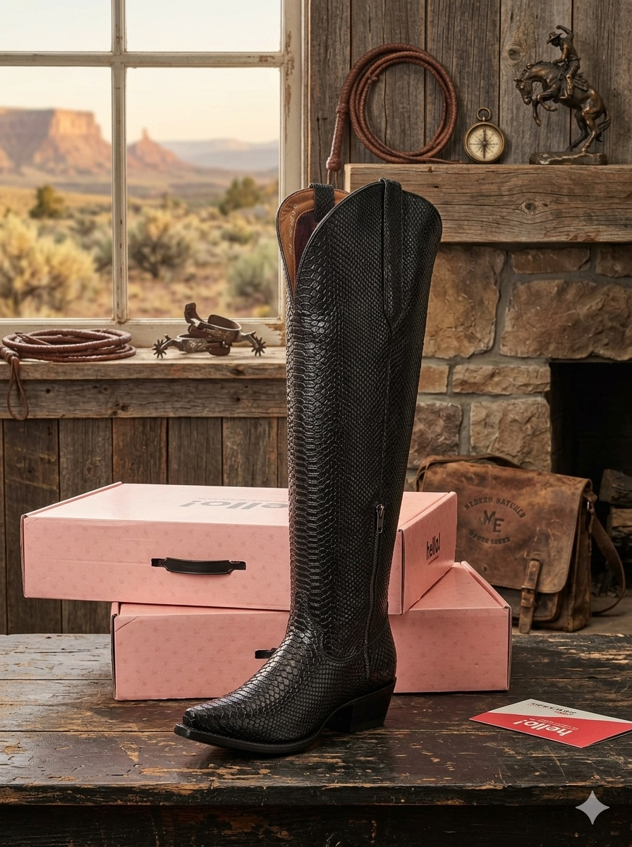 Black Tall Mamba leather